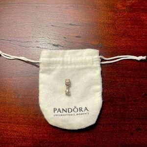 Authentic Pandora flower bud dangle charm